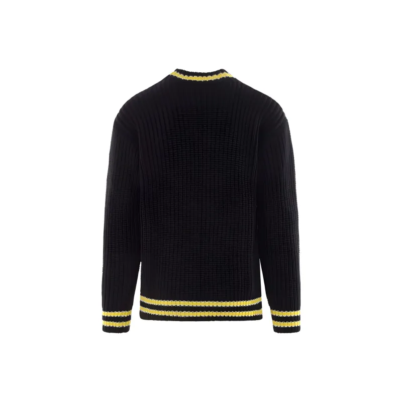 MSGM Logo Patch Crewneck Sweatshirt-1