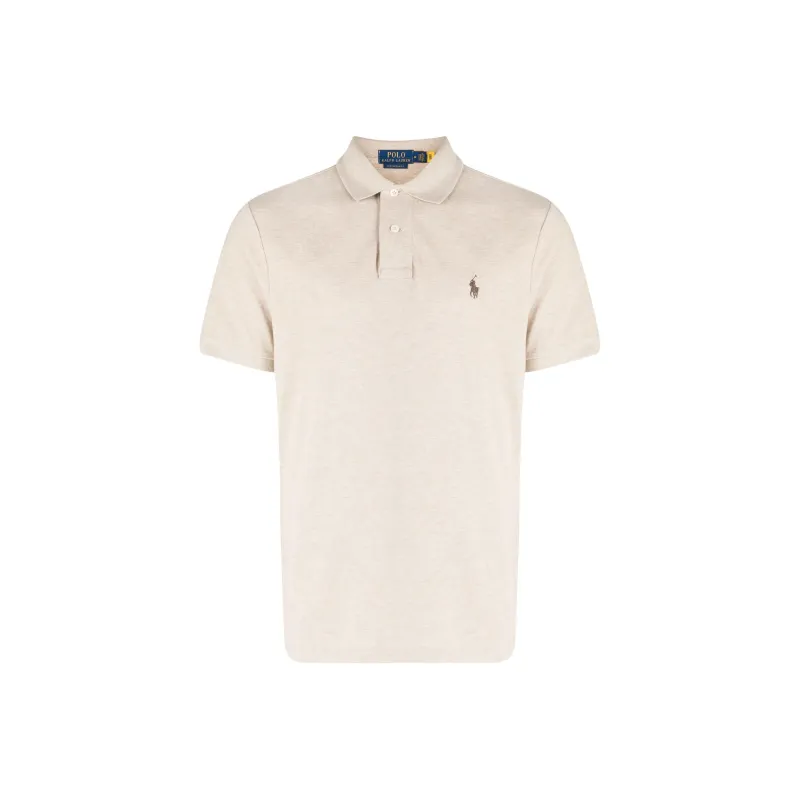 Polo Ralph Lauren Logo Embroidered Straight Hem Polo Shirt-0