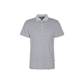 BARBOUR SS24 Polo Shirt Men's Gray