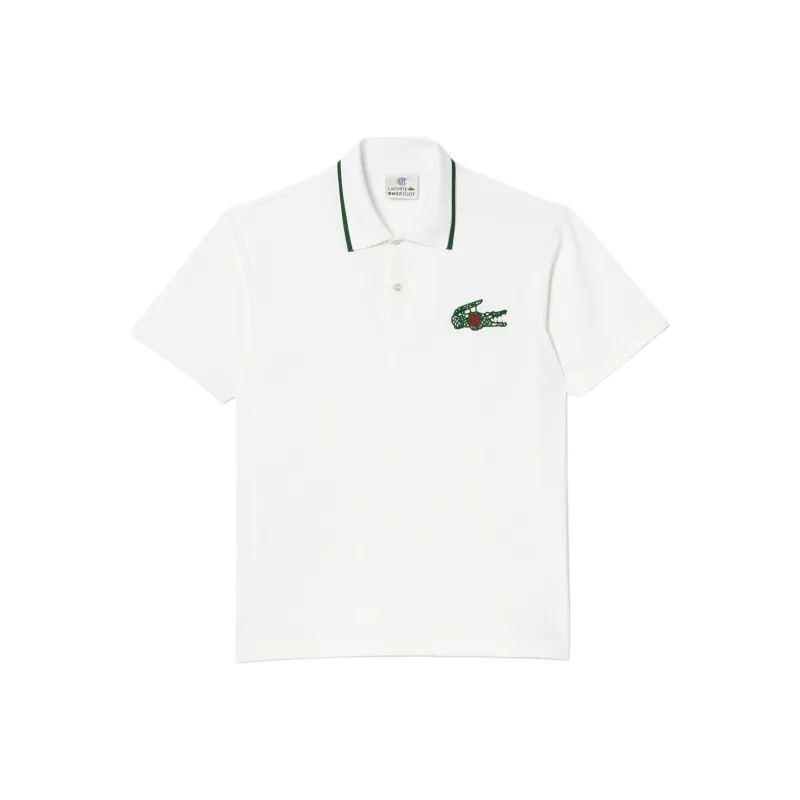 Lacoste X CLOT LACOSTE Collaboration Polo Shirts Unisex White-0