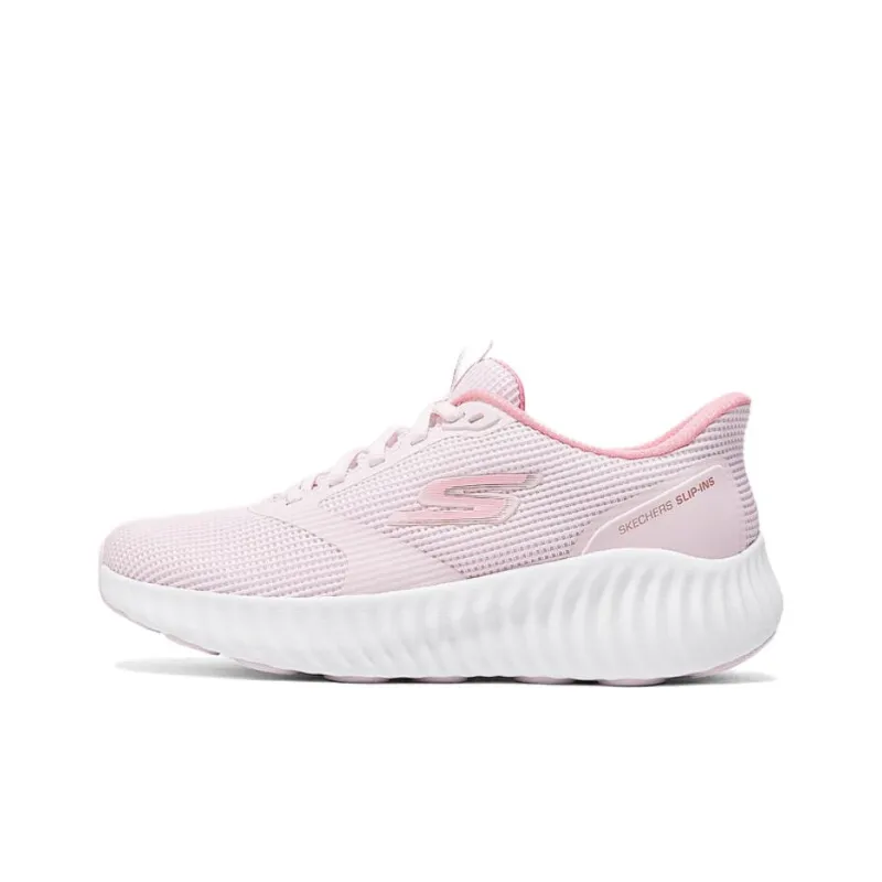 Skechers WOMEN'S GO Series Durable Breathable Low Top Running Shoes Women's Light Pink-0