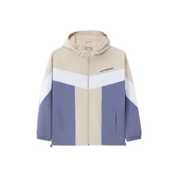 LiNing Sports Trend Series Jacket Men's White Gray Ink Blue