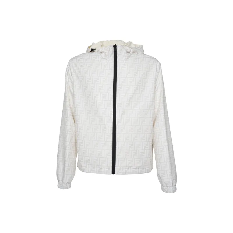 FENDI Ff Printed Hooded Reversible Jacket-0