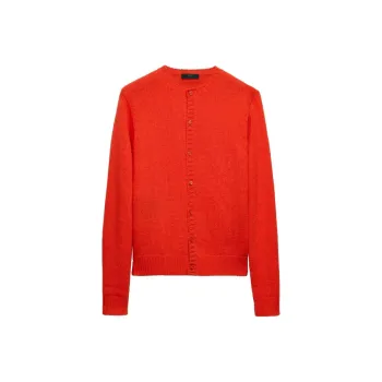 PRADA Logo Patch Cardigan