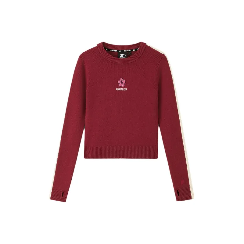 STARTER x YOUQIANHUA LIANMINGKUAN Sweater Unisex Red-0