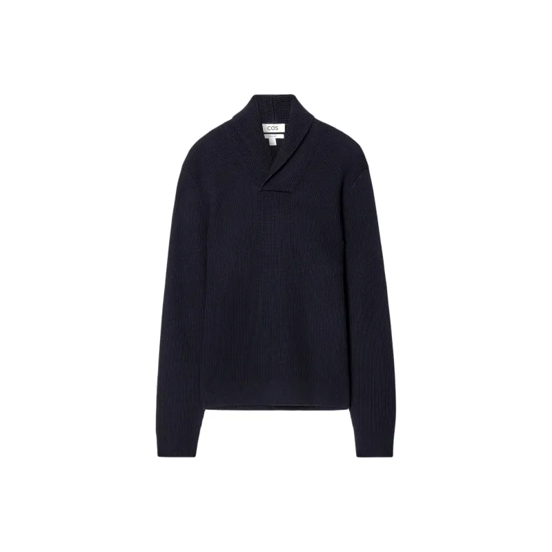 COS Sweaters Men Navy Blue-0