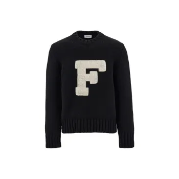 Ferragamo Flocked Logo Jumper