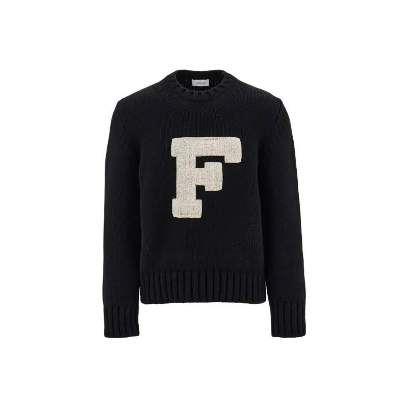 Ferragamo Flocked Logo Jumper-0