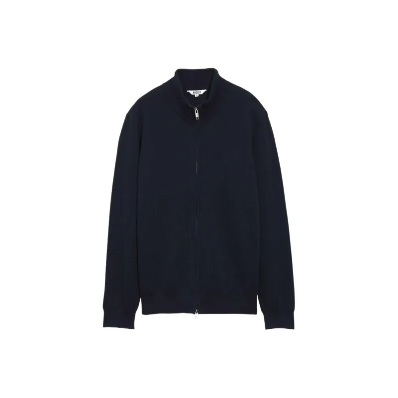 AIGLE Zip up Jumper Sweater Men's-4