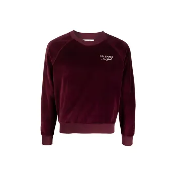 SPORTY & RICH Logo embroidered Long sleeve Sweatshirt