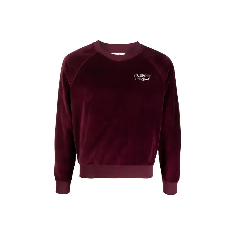 SPORTY & RICH Logo embroidered Long sleeve Sweatshirt-0