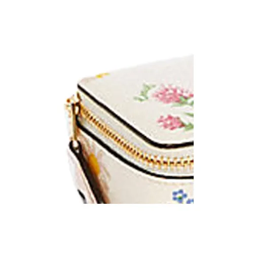 COACH Jewelry Bo Canvas Makeup Bag Mini Unisex White-3