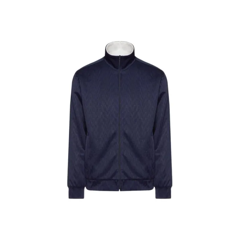Valentino Jacquard Zipped Track Jacket-0