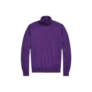 Ralph Lauren Purple Label Cashmere Turtleneck Sweater Men's Purple