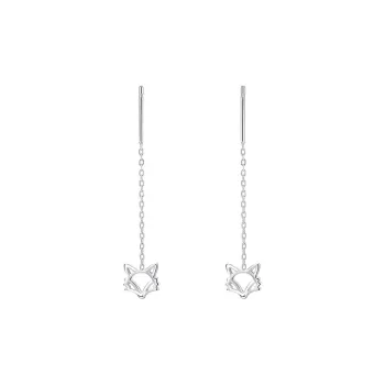 CAREBEARS 999 Fine Silver Stud Earrings Women's