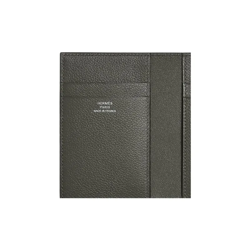 HERMES MC² Euclide Evercolor Leather Passport Holder Card Holder Women's 0L Grismeyer Rain Cloud Gray-3