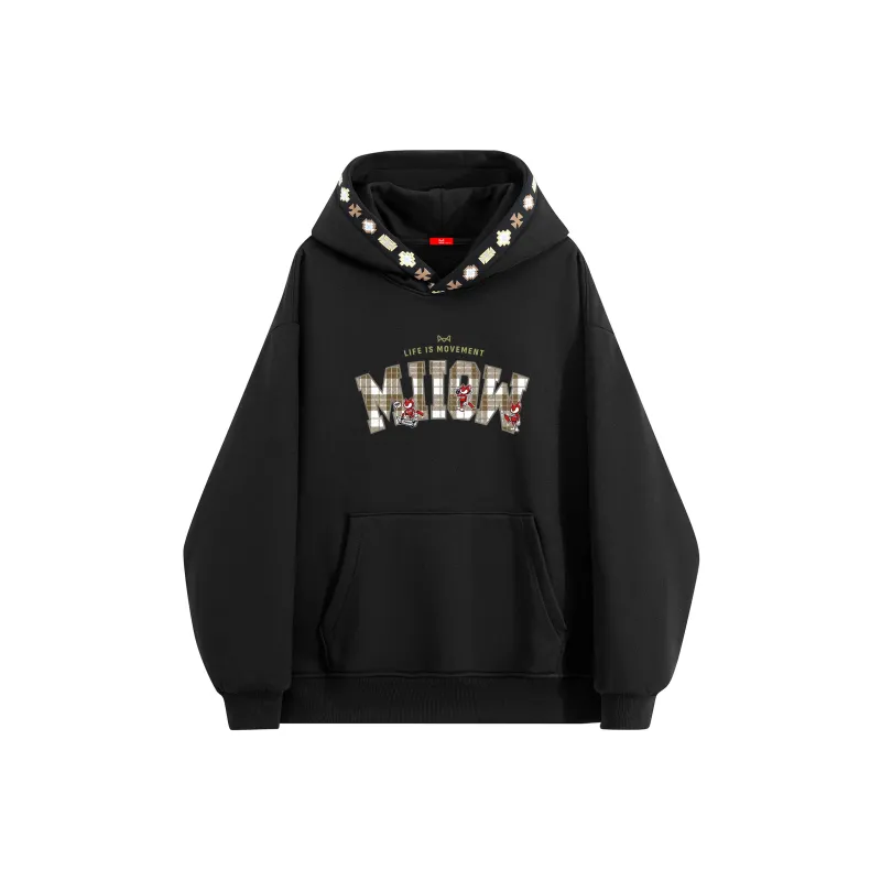 MIIOW Trend Party Series Sweatshirt Unisex White Heather Gray-5