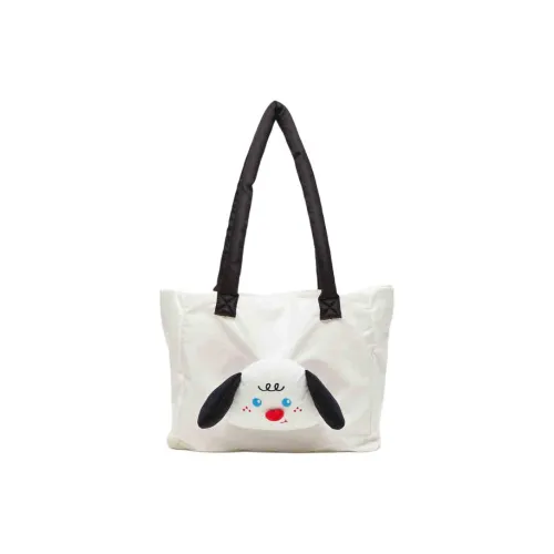 Three Blessings Oxford Tote Bag, Shopping Bag, Handbag, Shoulder Bag Medium Size Women's White Puppy/White Joker Cookie