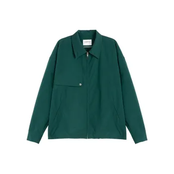 YOSHIYOYI Loose Fit Workwear Jacket Unisex Green