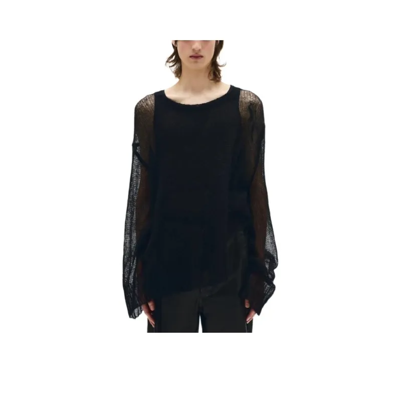 Ann Demeulemeester SS25 Sweater Unisex Black-0