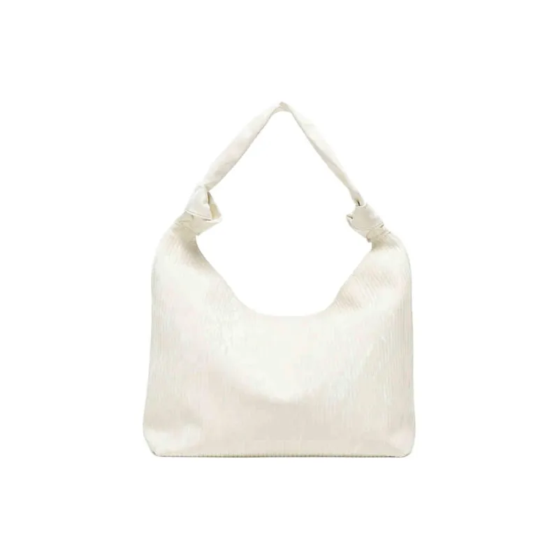 Three Blessings PU Crossbody Bag, Shoulder Bag Medium Size Women's Pure White/Pink/Spring Green/Black/Brown-0