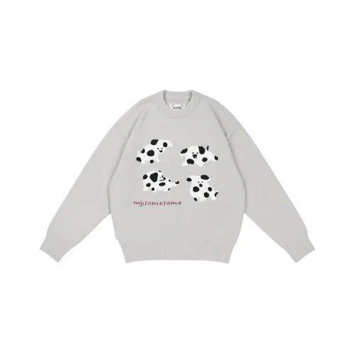 MYSAMESAME Spring Sweater Loose Fit Unisex Gray In Stock