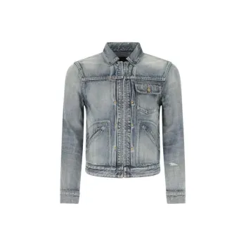 SAINT LAURENT SS22 Jackets Coats Men's Blue