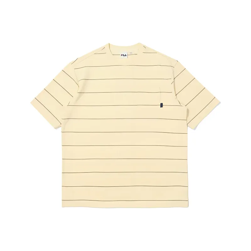 FILA T Shirts Men Light Yellow-0