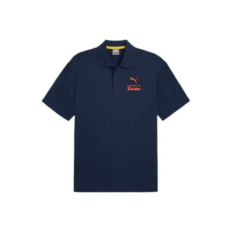 PUMA Porsche Legacy Collection ESS FW24 Polo Shirt Men's Marine Blue-0
