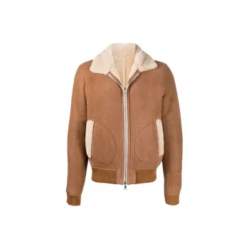 BALMAIN Suede Long sleeve Jacket