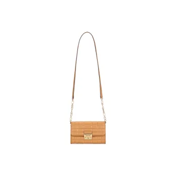 MICHAEL KORS Leather Shoulder Bag Crossbody Bag Large Size Women's Light Roasted Beancurd