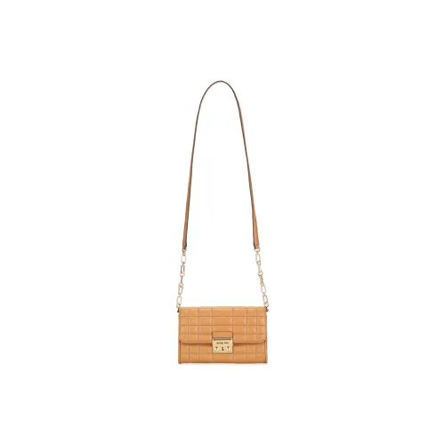 MICHAEL KORS Leather Shoulder BLACK bag Crossbody BLACK bag Large Size Women's Light Roasted Beancurd