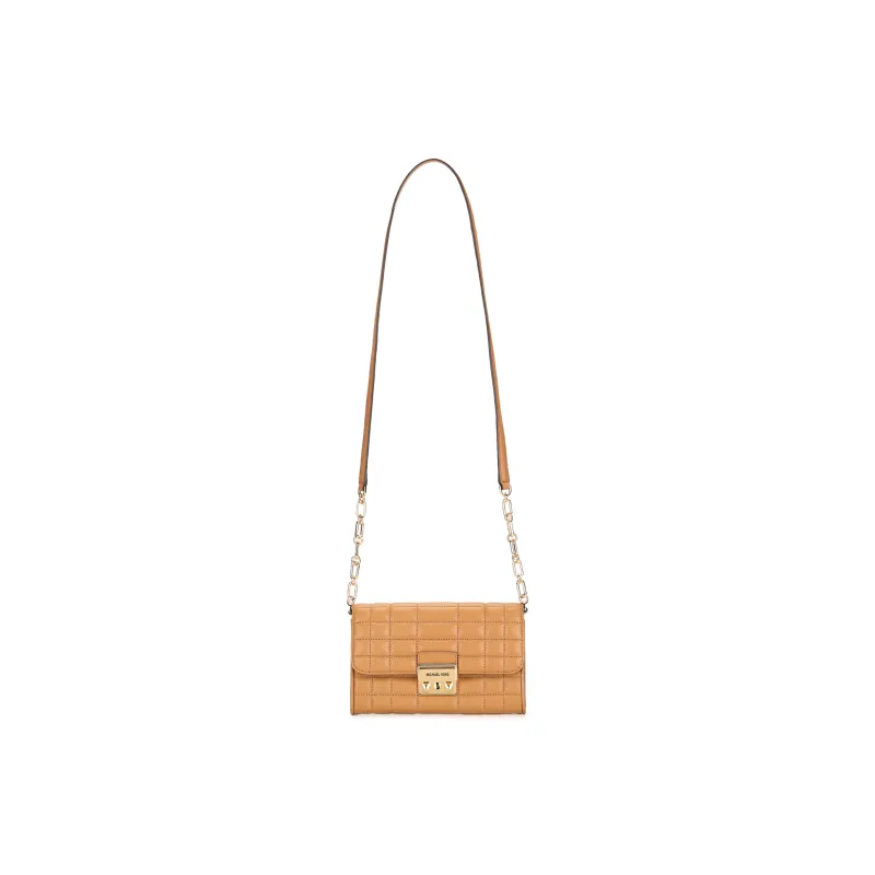 MICHAEL KORS Leather Shoulder Bag Crossbody Bag Large Size Women's Light Roasted Beancurd-0