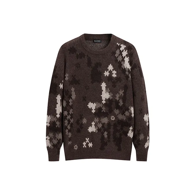 PEACEBIRD MEN Sweater Unisex Brown-0