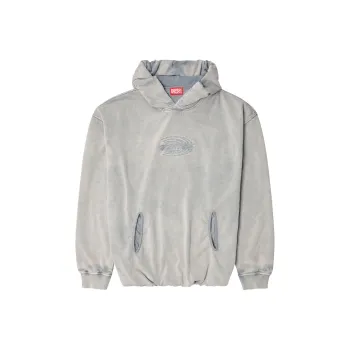 DIESEL S Boxstic Hood Acid Wash Hoodie
