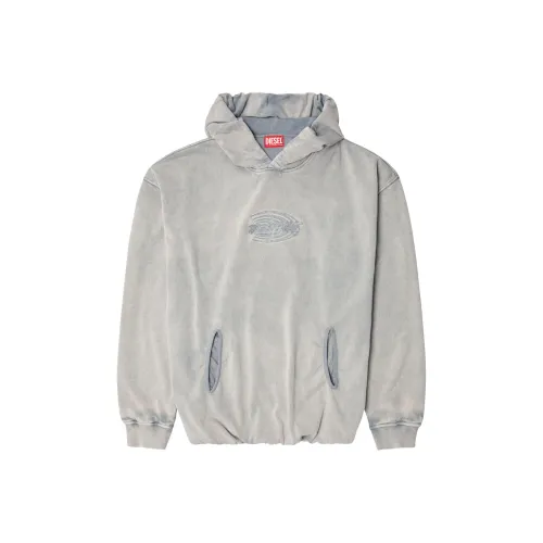 DIESEL S Boxstic Hood Acid Wash Hoodie