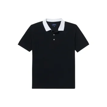 NOAH FW24 Polo Shirt Men's Black/White
