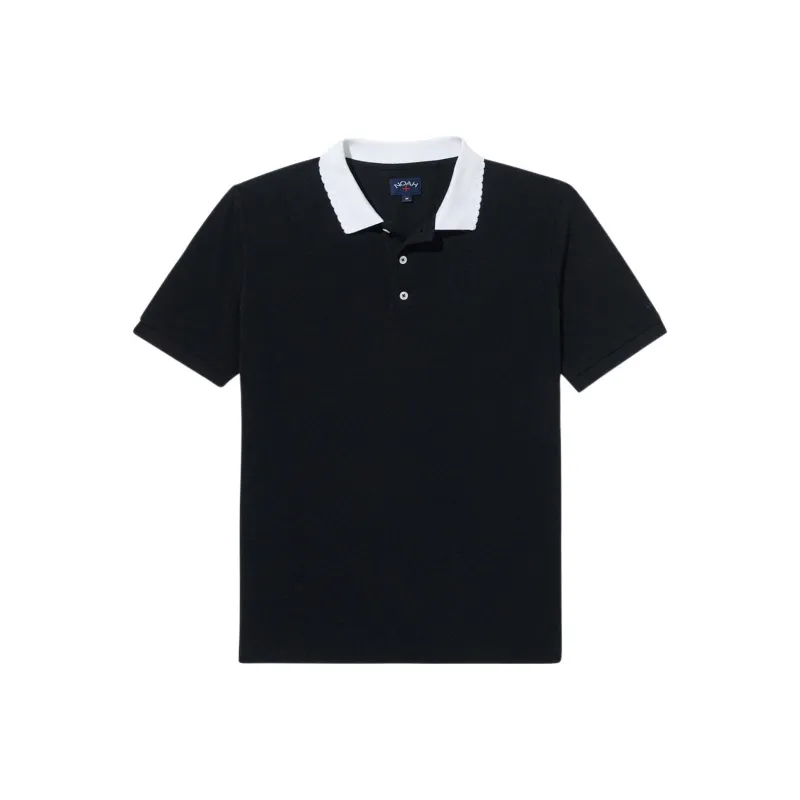 NOAH FW24 Polo Shirt Men's Black/White-0