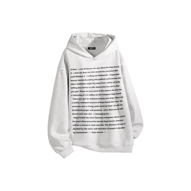 Kepu Sweatshirt Unisex White Heather Gray-0