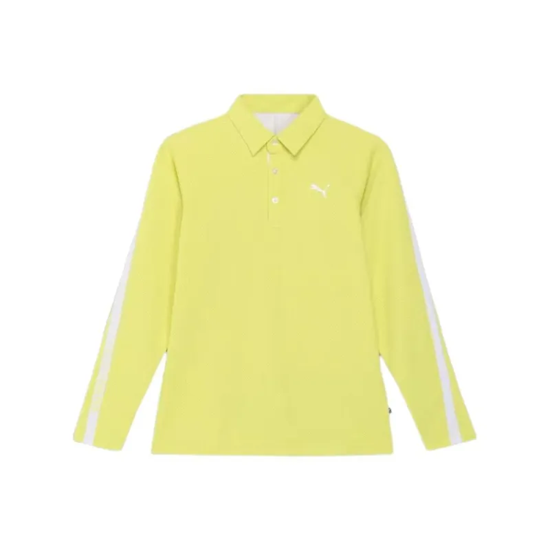 PUMA Golf PF Polo Shirt Men's Yellow-0