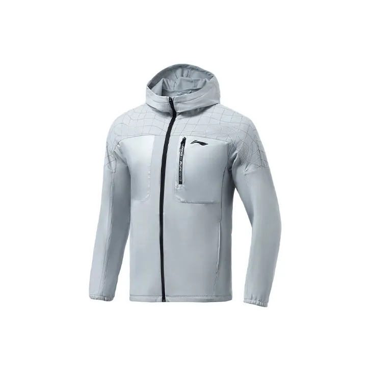 LiNing Running Collection Jacket Men's Coin Gray-0