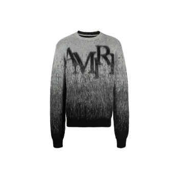 AMIRI Crew-neck Intarsia-knit Logo Jumper