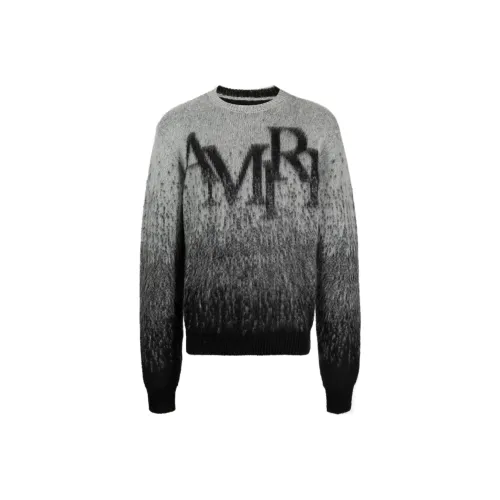 AMIRI Crew-neck Intarsia-knit Logo Jumper