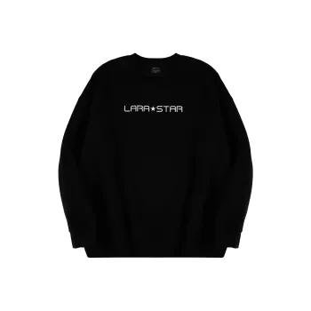 LARA STAR Sweatshirt Unisex Black