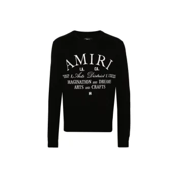 AMIRI Arts District Logo Embroidered Jumper