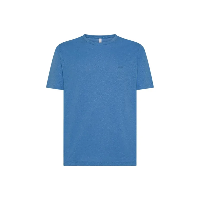SUN68 T Shirts Men Sky Blue-0