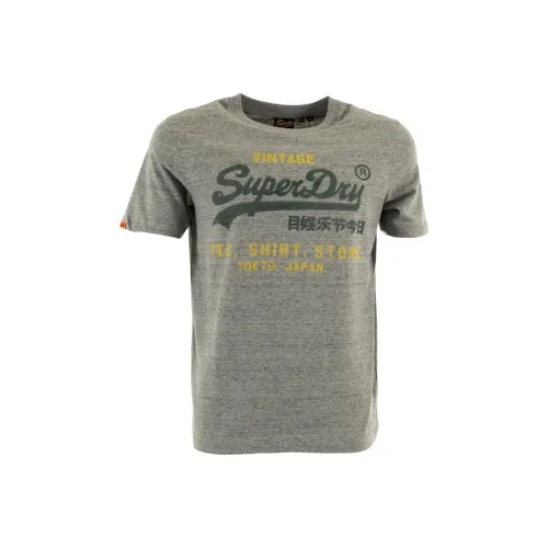 SUPERDRY T Shirts Men Gray