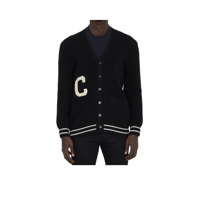CELINE Long College Cardigan In Wool-0