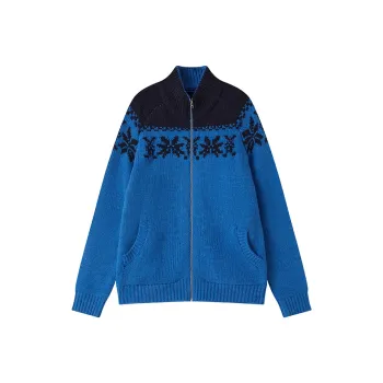 WULISHAONIAN Sweater Unisex Navy Blue