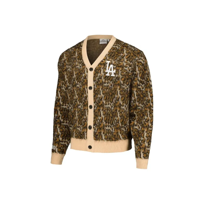 MLB x PLEASURES Los Angeles Dodgers PLEASURES FW23 Sweater Men's Brown-0
